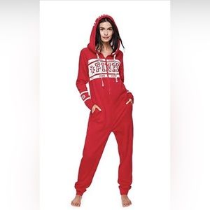 NWOT Victoria’s Secret PINK Onesie Pajama Sherpa